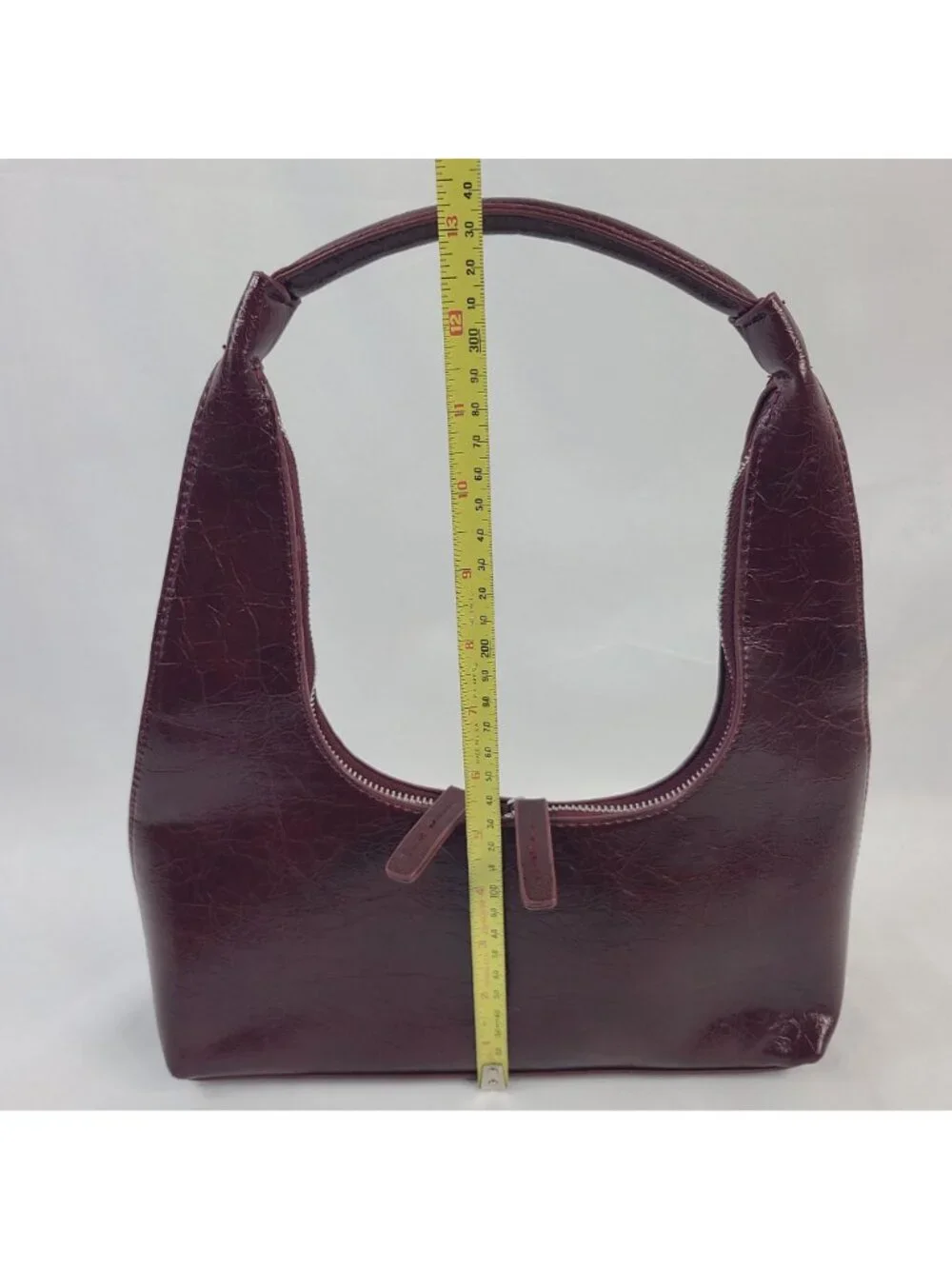 NEW 8 Other Reasons Burgundy Faux Leather Mini Shoulder Bag With Dust Bag - Picture 8 of 9
